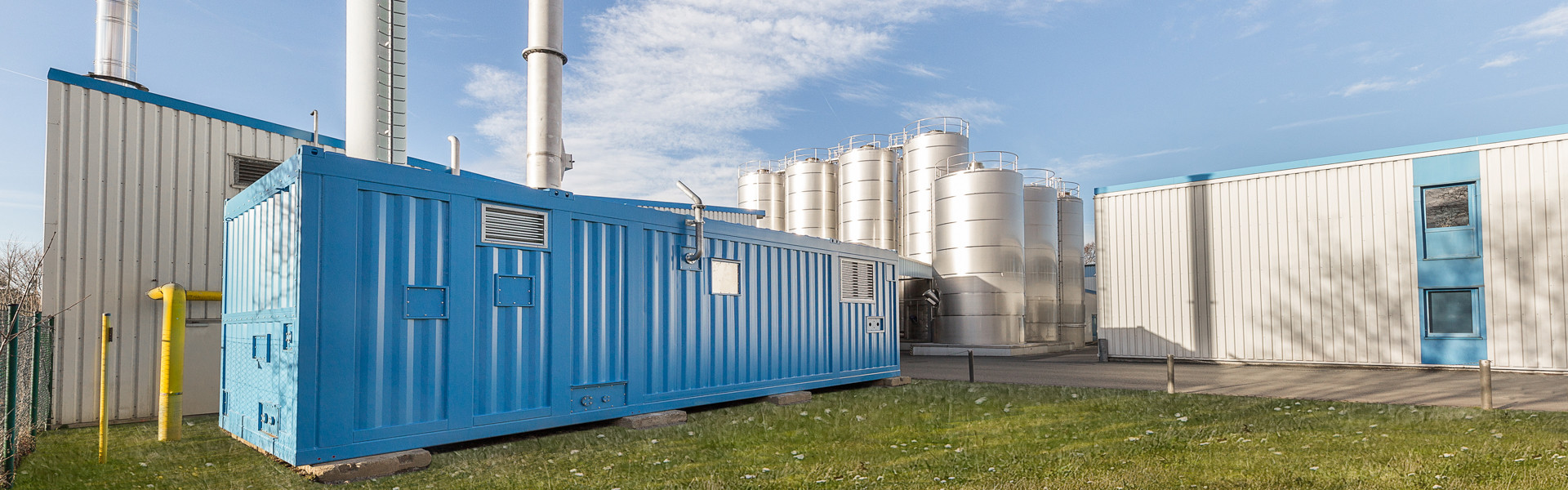 Mobiler Dampferzeuger bei Vogtlandmilch in Plauen