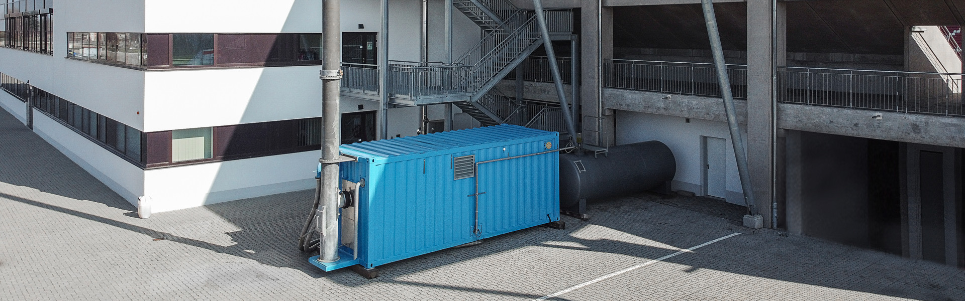 Mobile Heizung mieten beim FSV Zwickau